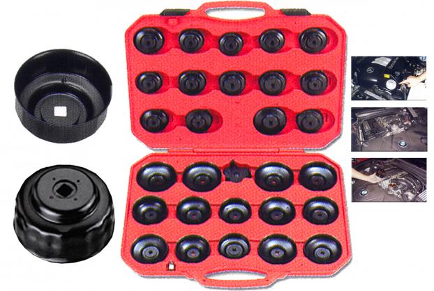 30pcs Cup Type Oil Filter Wrench Set