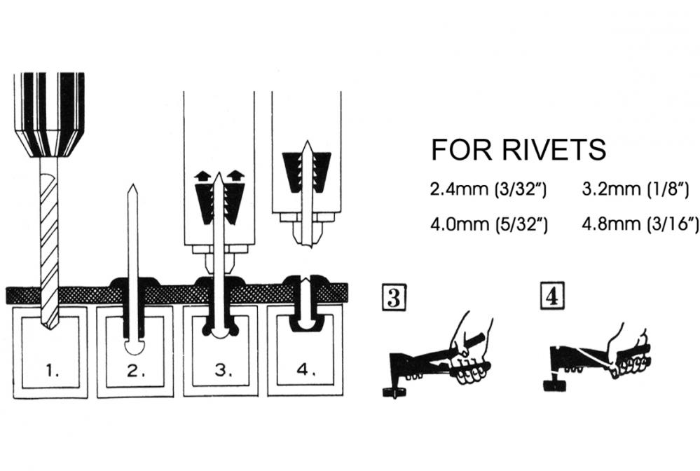 HAND RIVETER WITH 60PCS RIVETS | AUTOMASTER AUTO TOOLS CO., LTD.